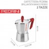 Pedrini Caffettiera Pedrini Brillant Modello Kaffettiera Manico Ros...