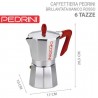Pedrini Caffettiera Pedrini Brillant Modello Kaffettiera Manico Ros...