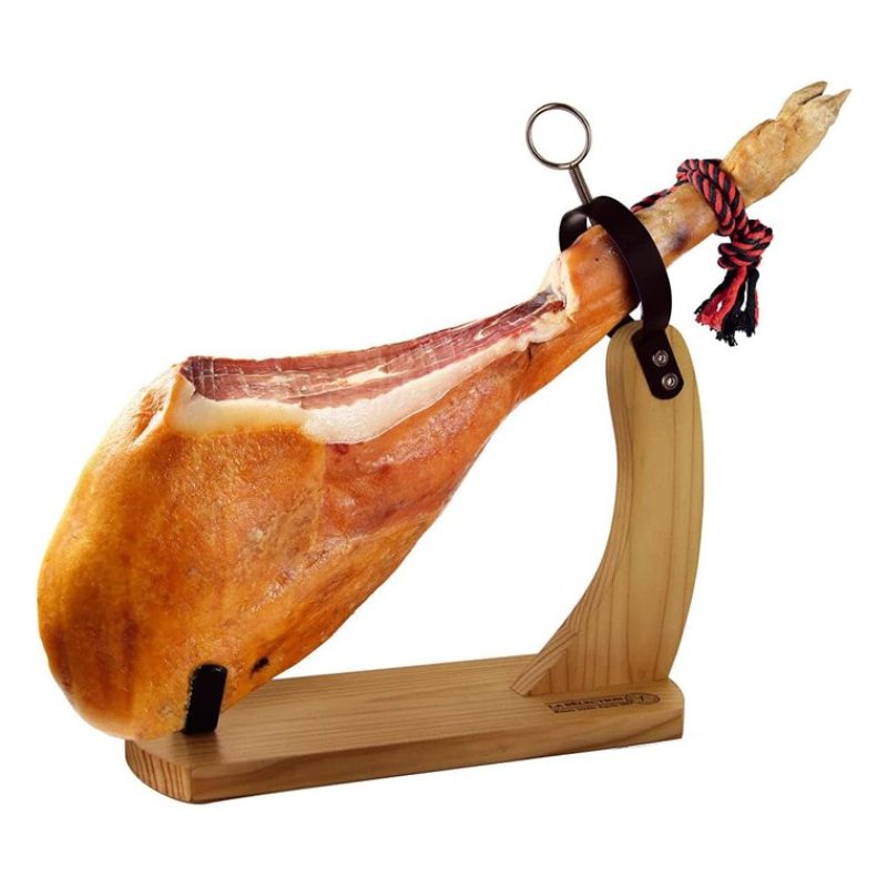 WeHome Porta Prosciutto morsa jamon in legno vintage legno con vena...