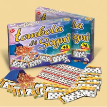 Gioco tombola dei sogni 48 Cartelle natalizia gioco di società numeri in legno