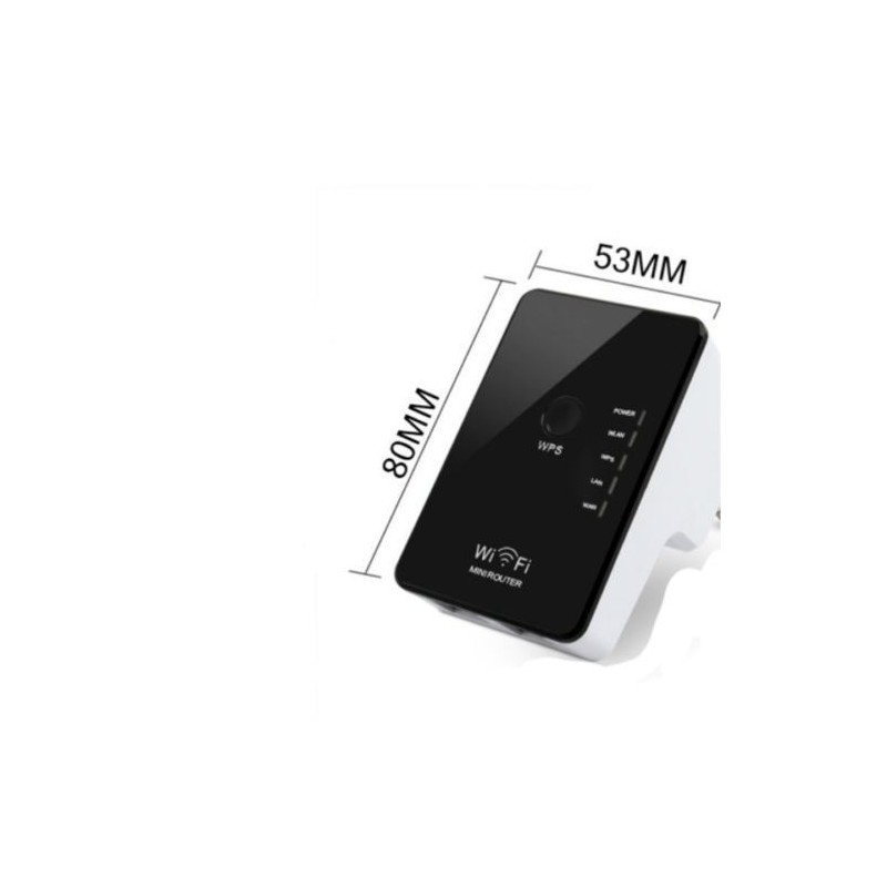 Ripetitore segnale wireless wifi 2 ethernet 802.11b/g lan 300mb/s 2,4ghz