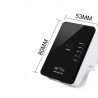 Ripetitore segnale wireless wifi 2 ethernet 802.11b/g lan 300mb/s 2,4ghz