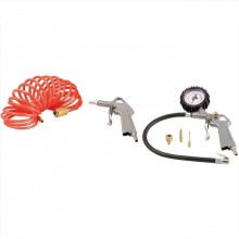KIT 6 Accessori compressore pistola soffiaggio Gonfiaggio aria compressa set