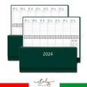 Agenda da Tavolo 2024 2 pezzi Planning Settimanale verdone 30x10 cm colore verde