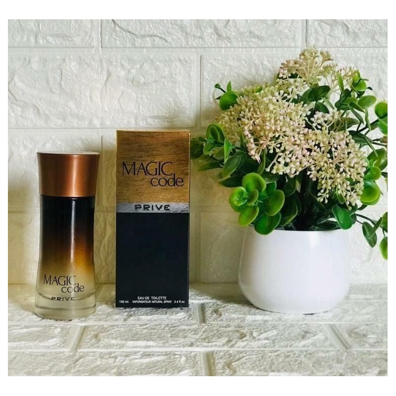 Magic Code Prive Eau De Parfum Pour Homme 100Ml Montage profumo uom...