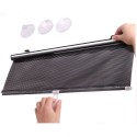 Tendina parasole avvolgibile PVC auto finestrino ventose sole macchina nero
