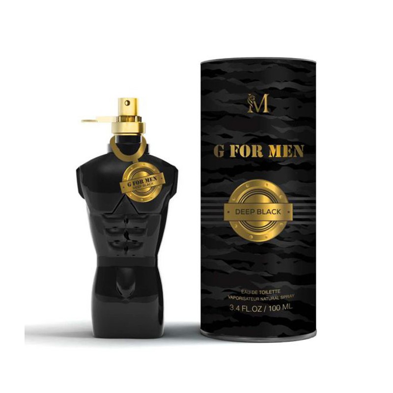 Profumo da uomo G for men Deep black Parfum Pour homme 100ml Montage brands