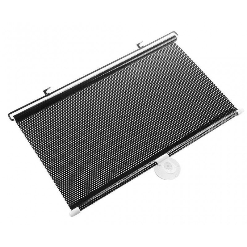 Tendina parasole avvolgibile PVC auto finestrino ventose sole macchina nero