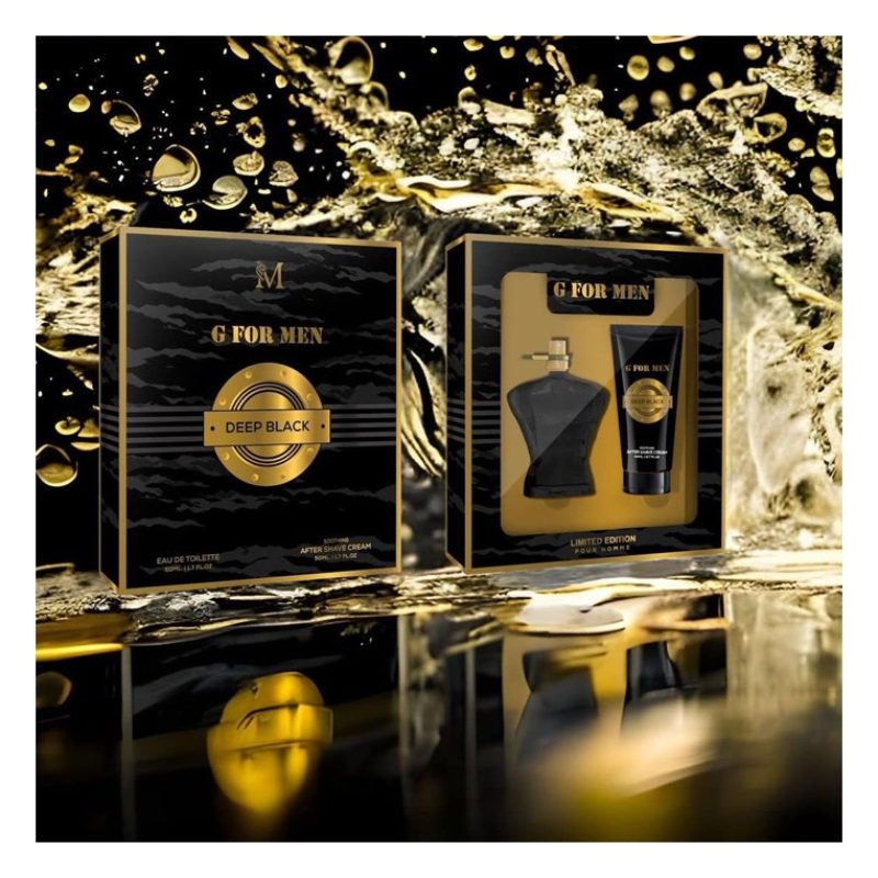 Montage Set Regalo Uomo cofanetto G for Men Deep Black Profumo 50+5...