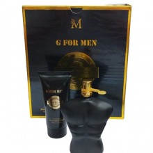 Set Regalo Uomo cofanetto G for Men Deep Black Profumo 50+50ml spray Dopobarba