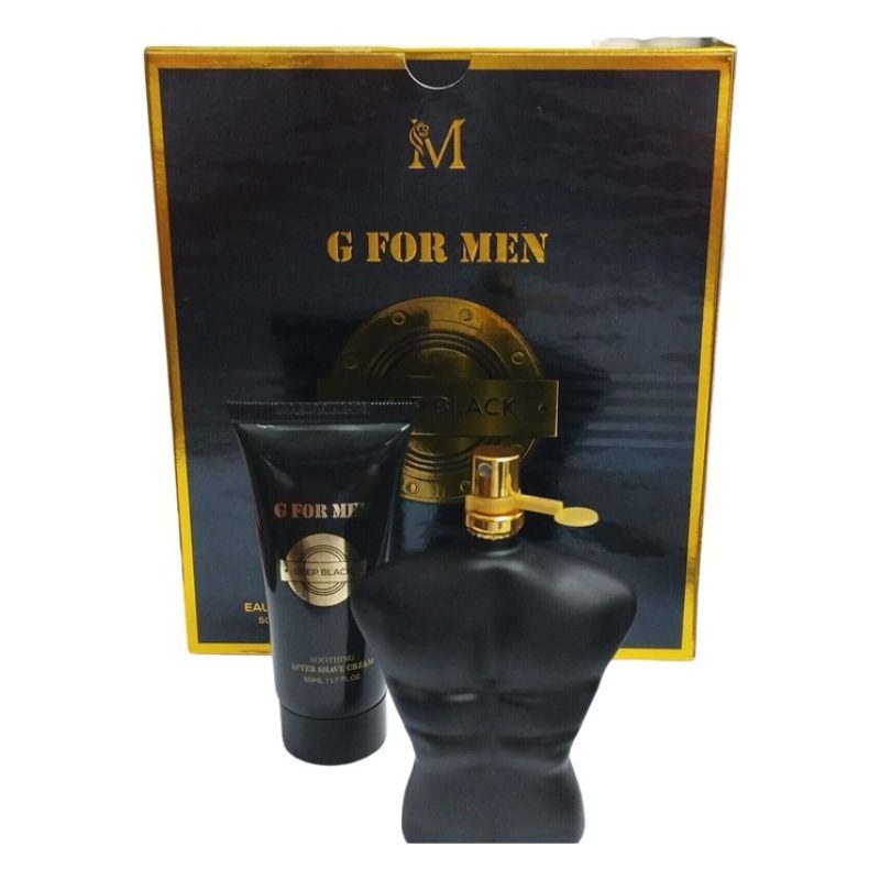 Montage Set Regalo Uomo cofanetto G for Men Deep Black Profumo 50+5...