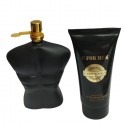 Set Regalo Uomo cofanetto G for Men Deep Black Profumo 50+50ml spray Dopobarba
