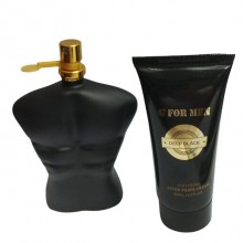 Set Regalo Uomo cofanetto G for Men Deep Black Profumo 50+50ml spray Dopobarba