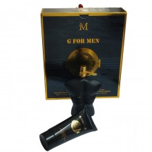 Set Regalo Uomo cofanetto G for Men Deep Black Profumo 50+50ml spray Dopobarba