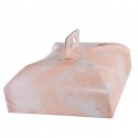 Scatola porta torte in Cartone spatolata rosa misura 39,5x39,5cm quadrate 18 PZ