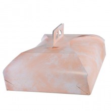 Scatola porta torte in Cartone spatolata rosa misura 39,5x39,5cm quadrate 18 PZ