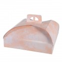 Scatola porta torte in Cartone spatolata rosa misura 39,5x39,5cm quadrate 18 PZ