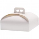 Scatole Porta Torte in Cartone Economiche 10 PZ Quadrate bianco varie misure