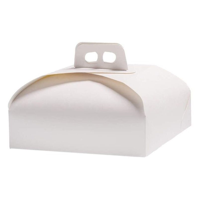 WeHome Scatole Porta Torte in Cartone Economiche 10 PZ Quadrate bia...