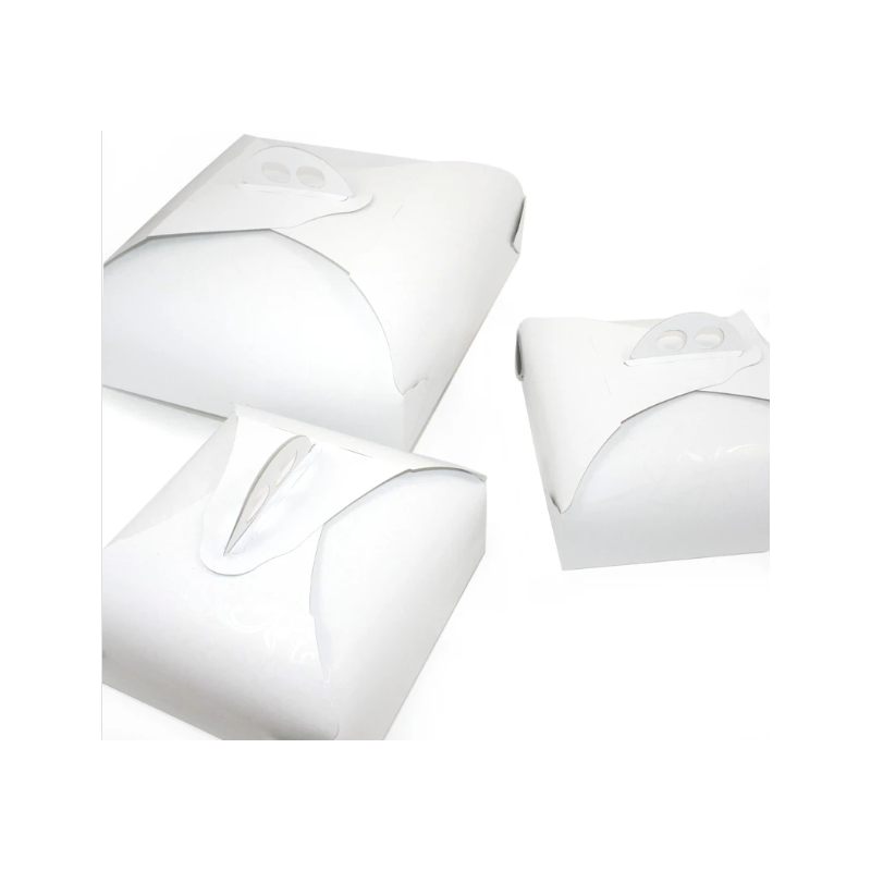 WeHome Scatole Porta Torte in Cartone Economiche 10 PZ Quadrate bia...