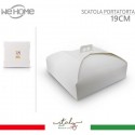 Scatole Porta Torte in Cartone Economiche 10 PZ Quadrate bianco varie misure