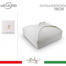 Scatole Porta Torte in Cartone Economiche 10 PZ Quadrate bianco varie misure