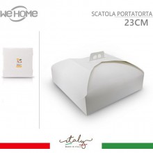 Scatole Porta Torte in Cartone Economiche 10 PZ Quadrate bianco varie misure