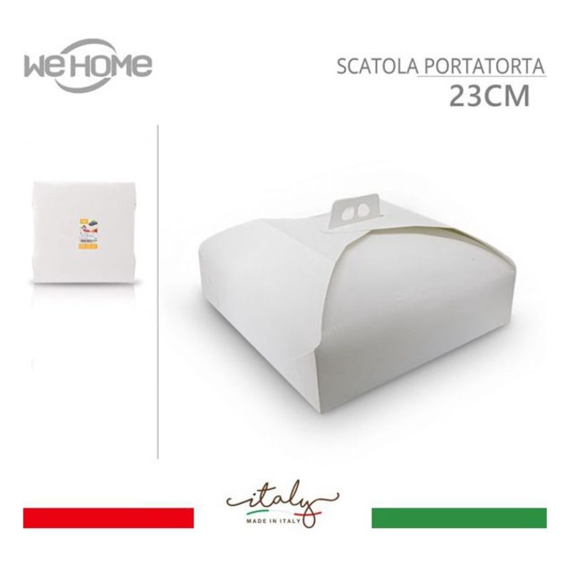 WeHome Scatole Porta Torte in Cartone Economiche 10 PZ Quadrate bia...