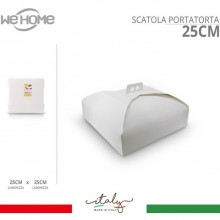Scatole Porta Torte in Cartone Economiche 10 PZ Quadrate bianco varie misure