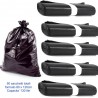 50 sacchetti buste 80x120 raccolta differenziata pattumiera immondizia 130 litri