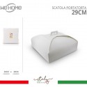 Scatole Porta Torte in Cartone Economiche 10 PZ Quadrate bianco varie misure