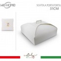 Scatole Porta Torte in Cartone Economiche 10 PZ Quadrate bianco varie misure