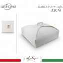Scatole Porta Torte in Cartone Economiche 10 PZ Quadrate bianco varie misure