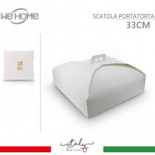 Scatole Porta Torte in Cartone Economiche 10 PZ Quadrate bianco varie misure
