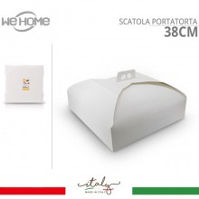 Scatole Porta Torte in Cartone Economiche 10 PZ Quadrate bianco varie misure