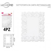 40 Sottotorta in carta bianca centrini sotto torta rettangolari 36x46 cm dolci