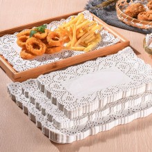 144 Sottotorta in carta bianca centrini sotto torta rettangolari 19x30 cm dolci