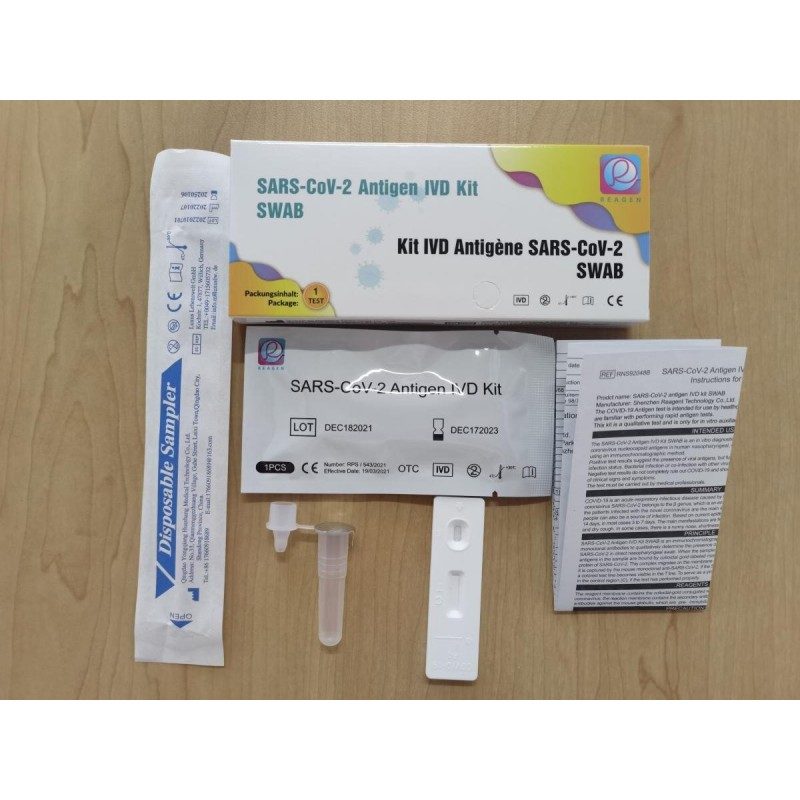 Reagen 5 Tampone Tamponi Rapidi Sars-cov-2-covid Reagen 19 bocca e ...