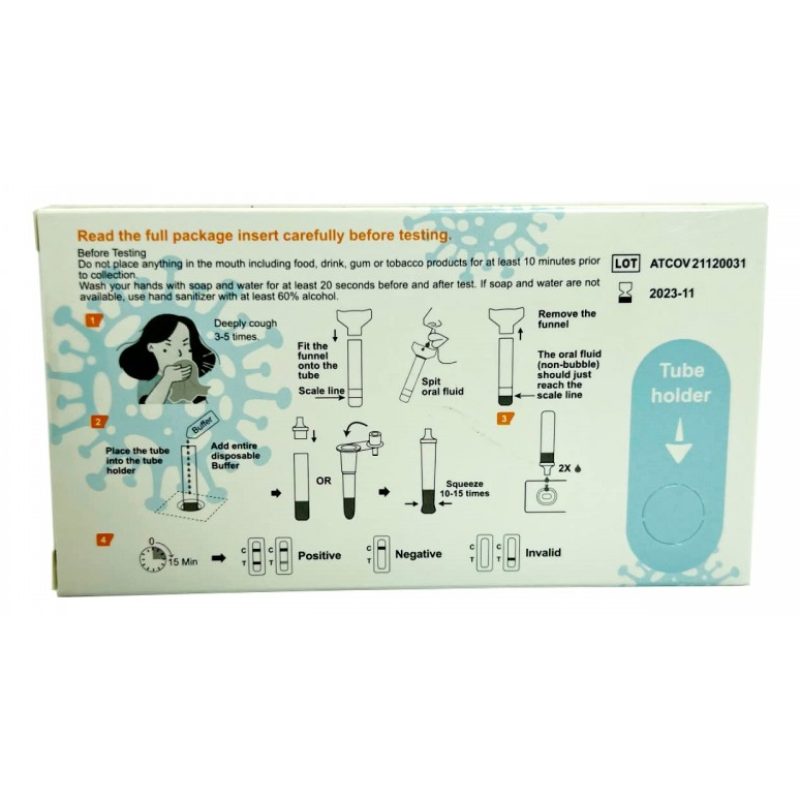 All Test Tampone tamponi salivari ALL TEST 5 pezzi bocca saliva sar...