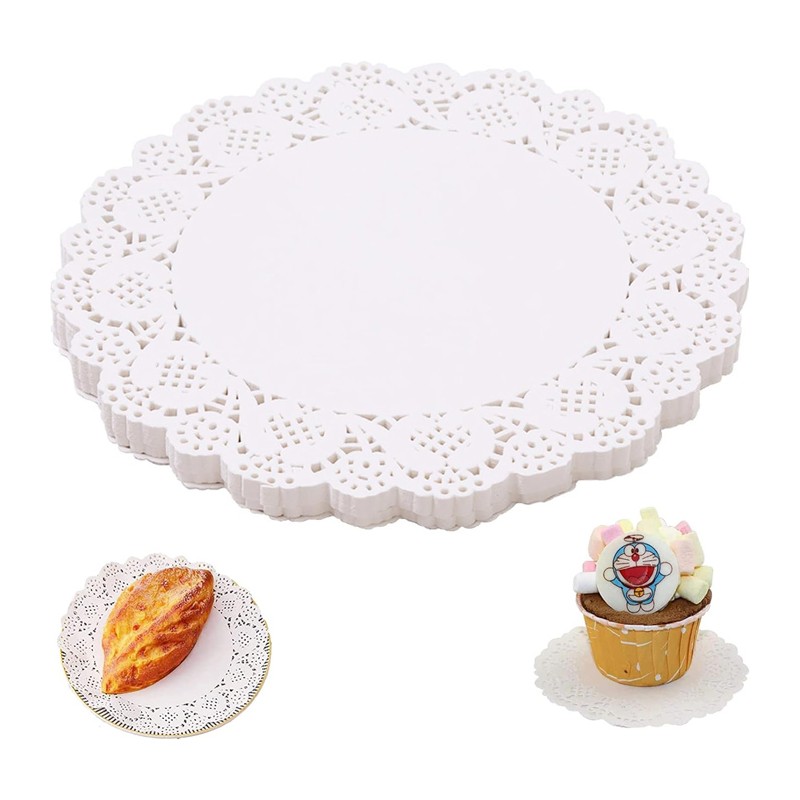 200 Sottotorta carta bianca 16,5 cm centrini sotto torta tondi dolci pasticceria