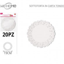 200 Sottotorta carta bianca 19 cm centrini sotto torta tondi dolci pasticceria