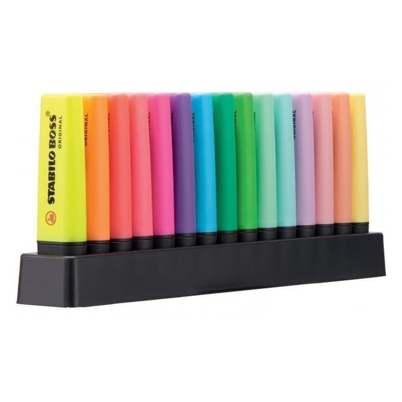 Stabilo Evidenziatori STABILO BOSS ORIGINAL Pastel Desk-Set 15 pz 9...