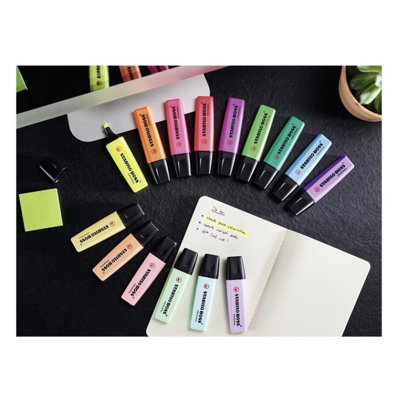 Stabilo Evidenziatori STABILO BOSS ORIGINAL Pastel Desk-Set 15 pz 9...