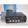 Amplificatore stereo microfono due ingressi USB karaoke radio FM AUX musica