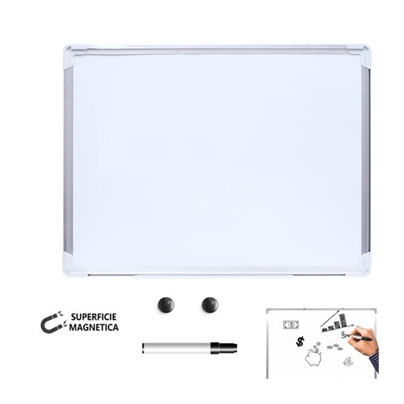 Lavagnetta a parete magnetica lavagna bianca per pennarello cancellabile ufficio