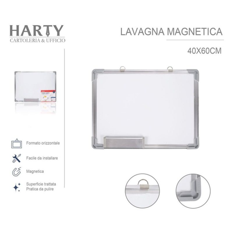 Harty Lavagnetta parete magnetica lavagna cancellabile bianca porta...