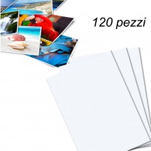 120 Fogli carta fotografica A4 lucida glossy per stampanti inkjet da 180g a 260g
