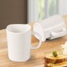 Hongu Tazza in ceramica con porta biscotti bianca idea regalo per c...
