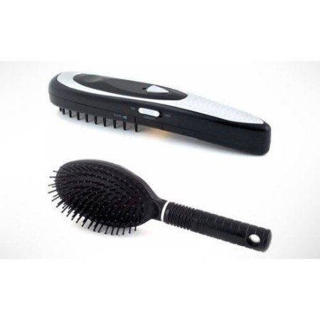 Spazzola capelli ricrescita pettine trattamento bulbi piliferi laser vibrazioni