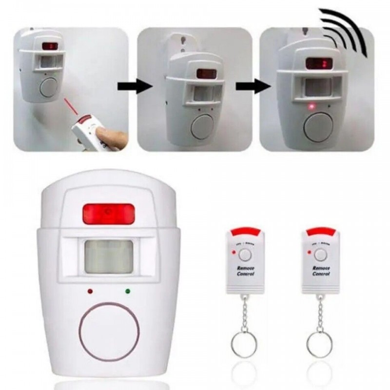 DAJIAZU Kit allarme antifurto casa ufficio box sirena 105 DB wirele...